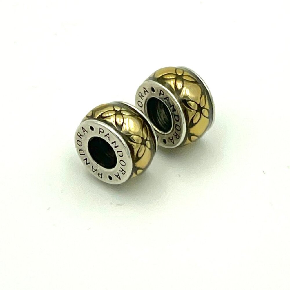 🎁❤️Pandora Golden Floral Vintage 791034EN29 - Set of 2